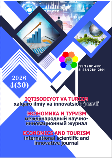 					Показать Том 4 № 30 (2026): «Экономика и туризм» международный научно- инновационной журнал
				